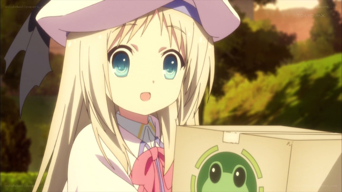 anime girl with box