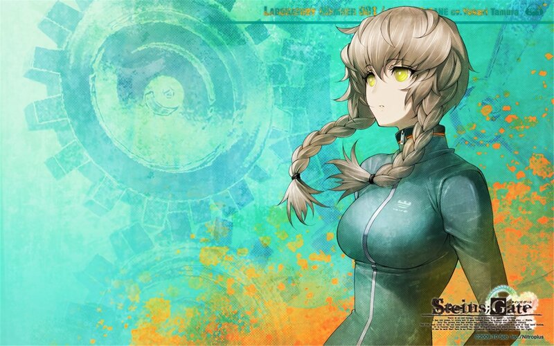 Anime Girl with Braided Hair — Teal, Dramatic