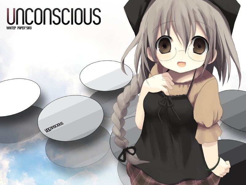 Anime girl with braided hair