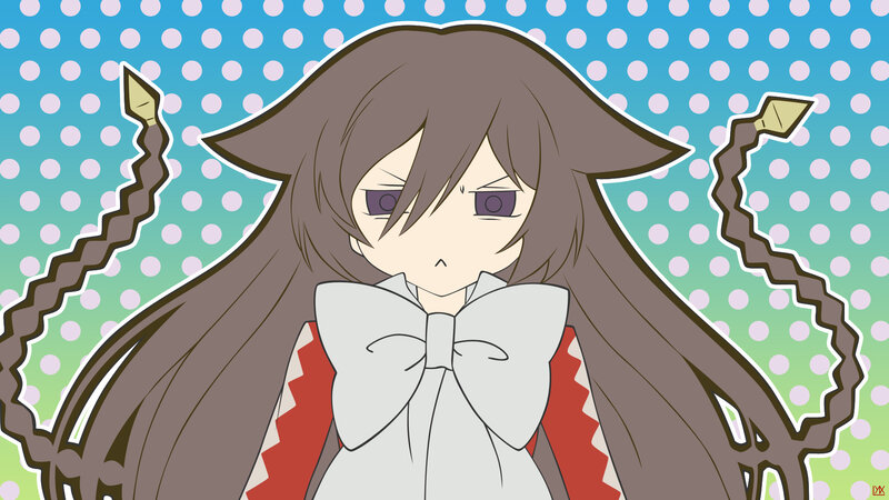 anime girl with braided tails