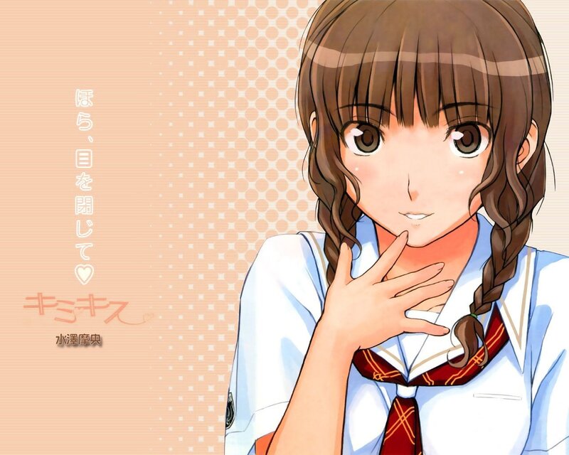 anime girl with braids