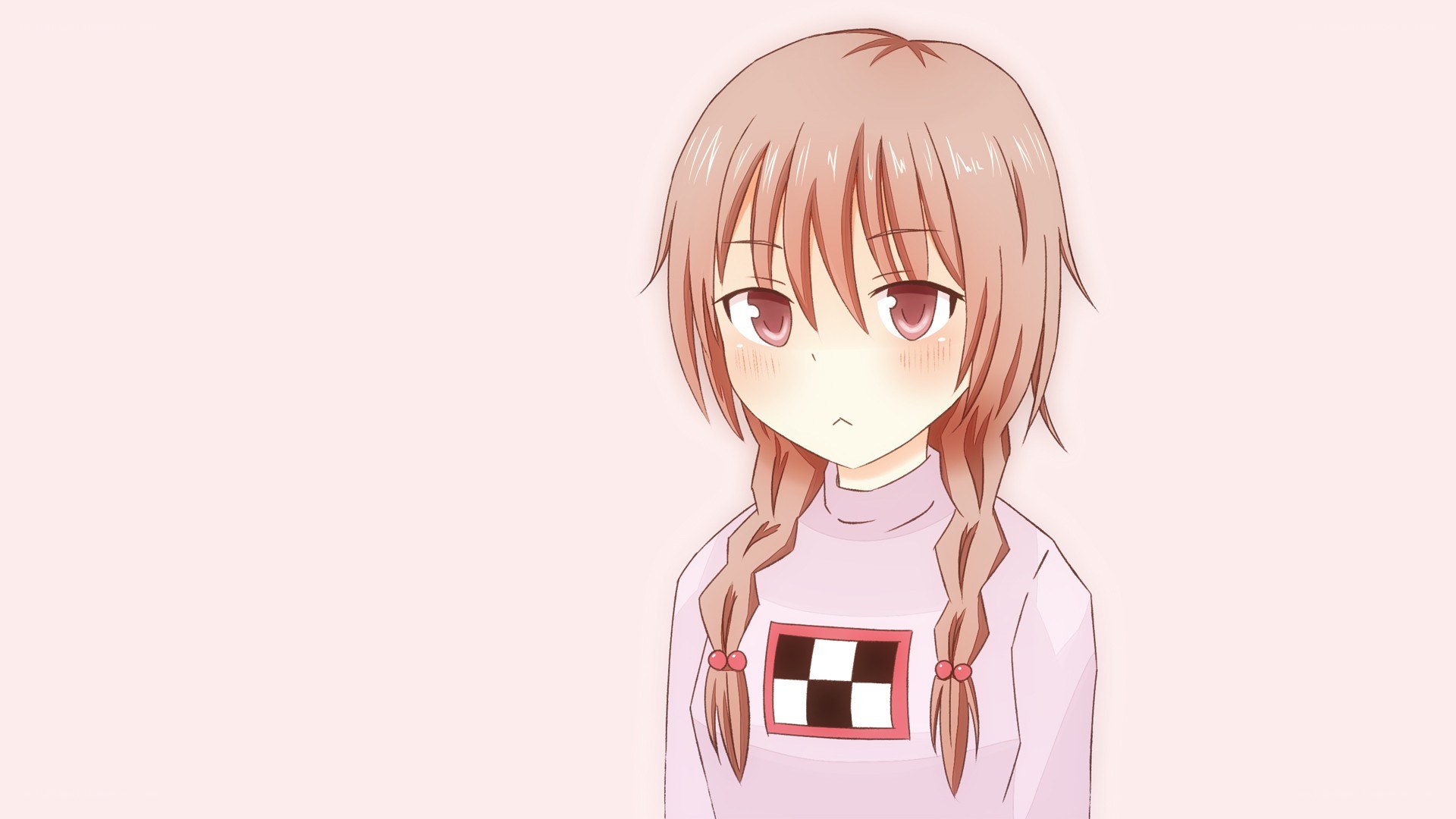 anime girl with braids