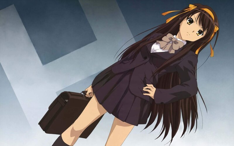 anime girl with briefcase