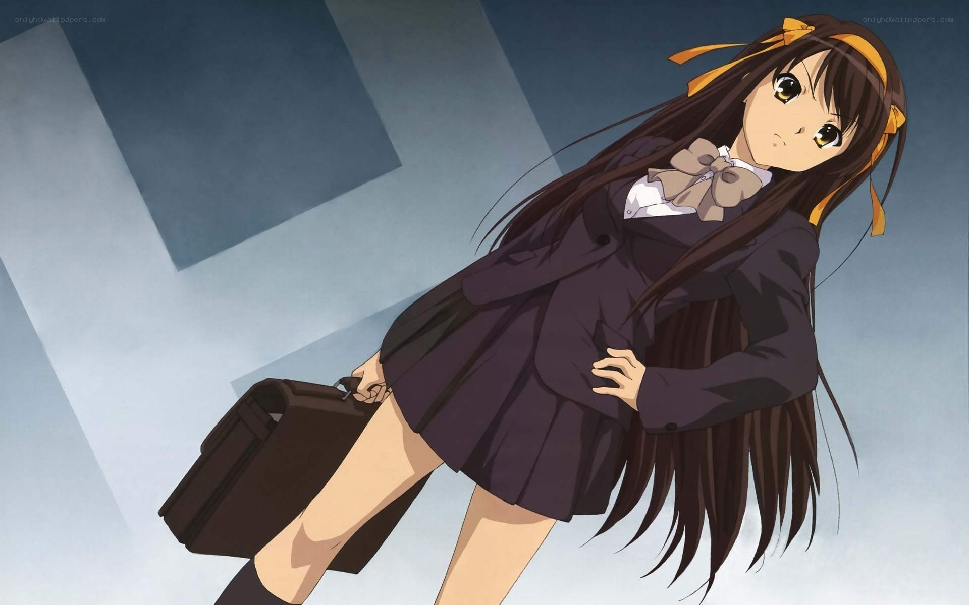 anime girl with briefcase