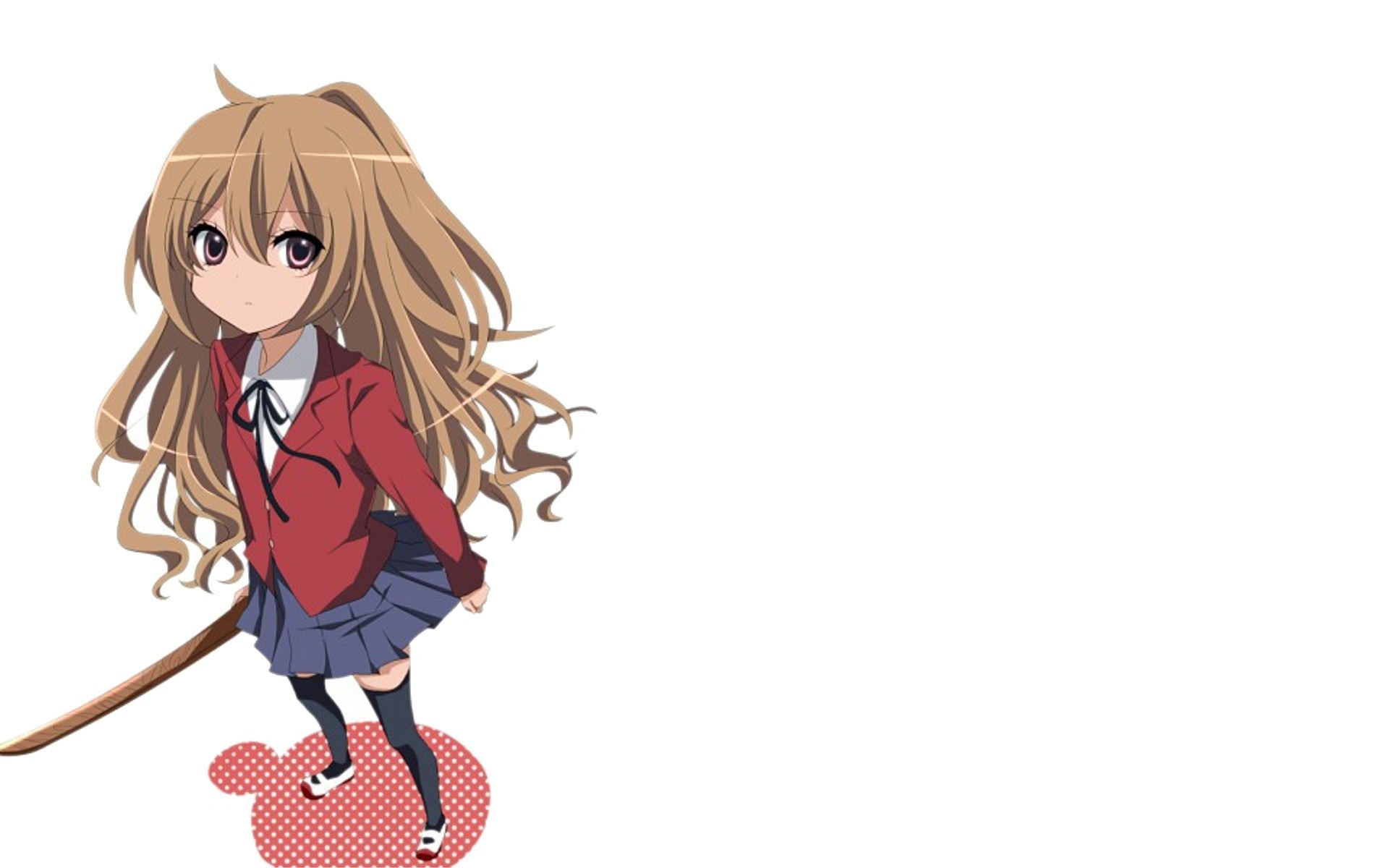 anime girl with broom