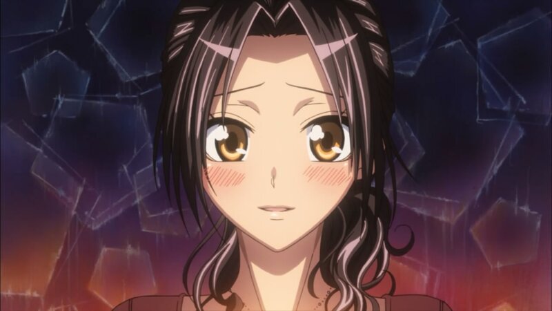 anime girl with brown eyes