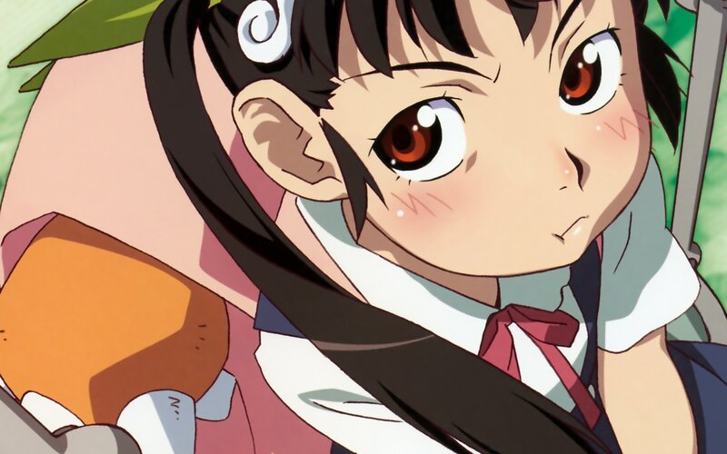 Anime Girl with Brown Eyes — Determined