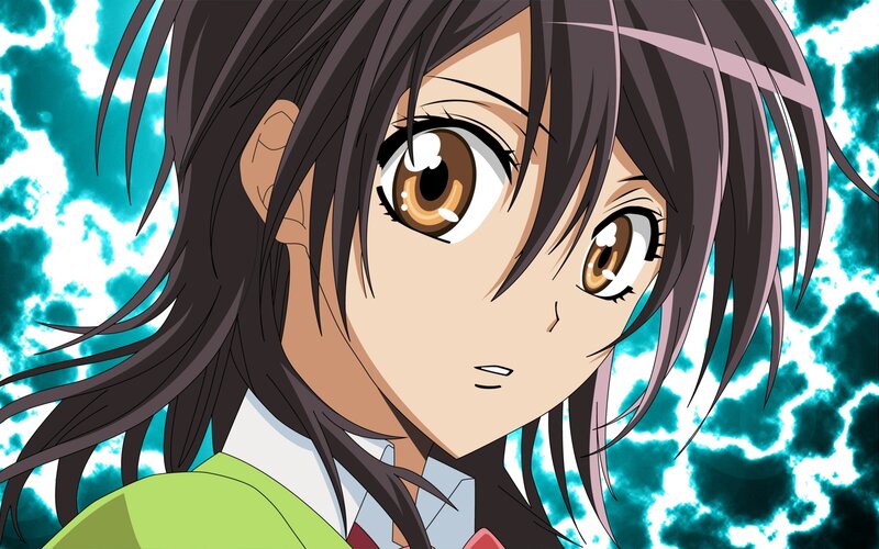 anime girl with brown eyes