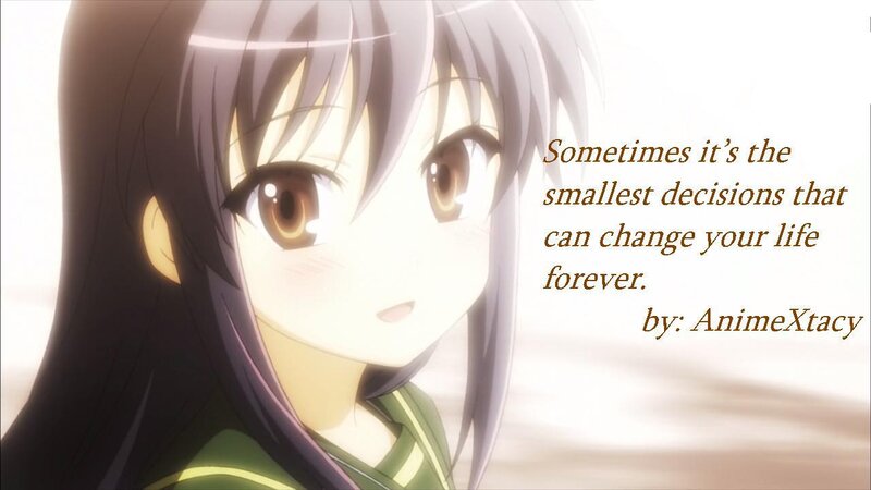 Anime Girl with Brown Eyes — White