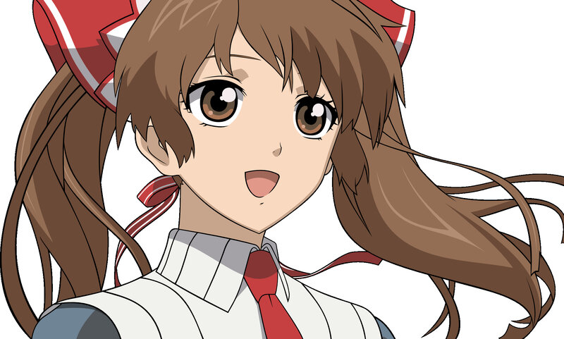 anime girl with brown hair