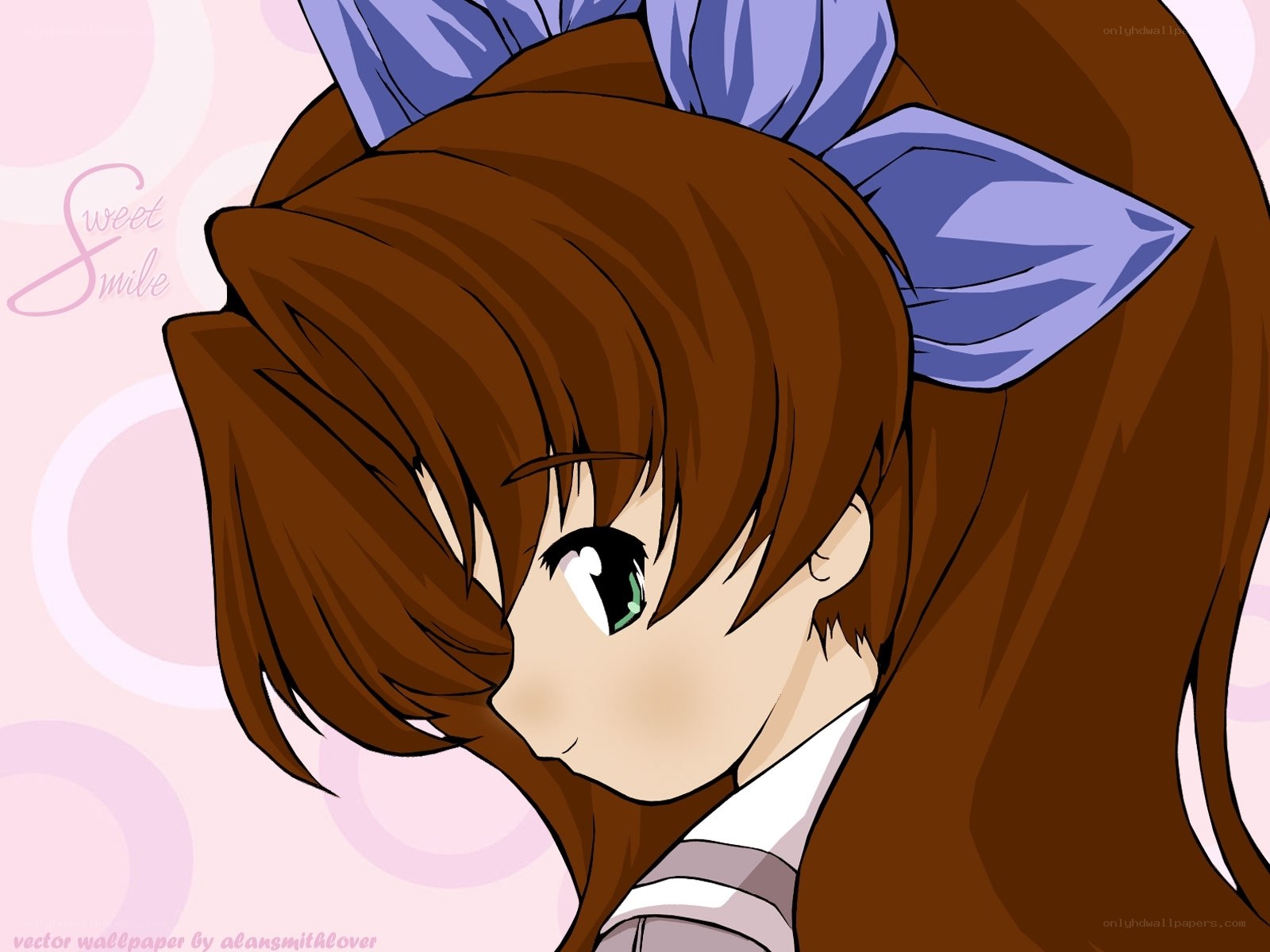 anime girl with brown hair