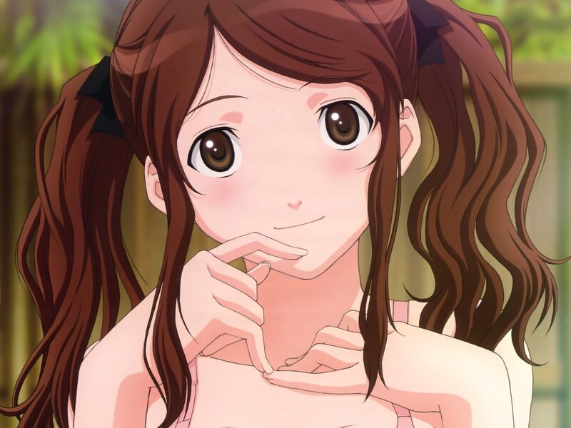 anime girl with brown hair