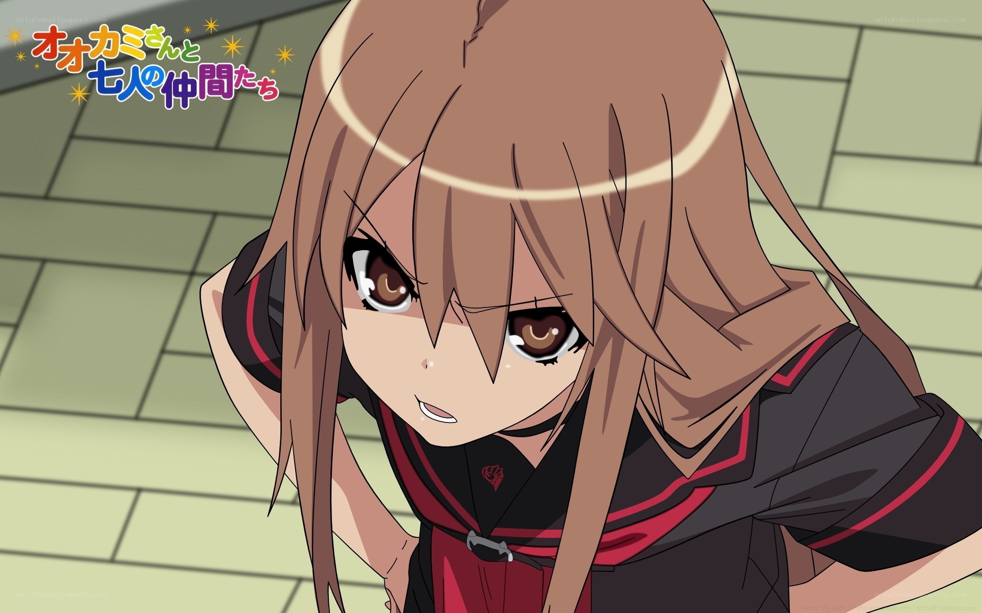 Anime girl with brown hair