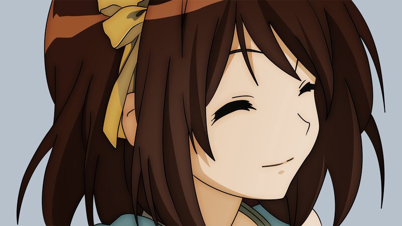 anime girl with brown hair