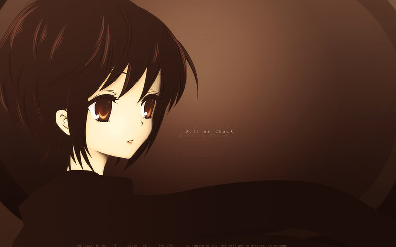 anime girl with brown hair