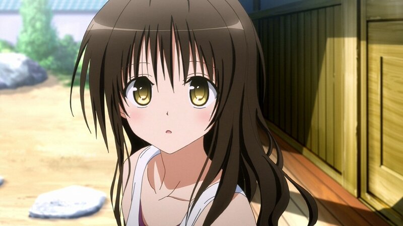 Anime Girl with Brown Hair — Calm, Afternoon, Building, Tree