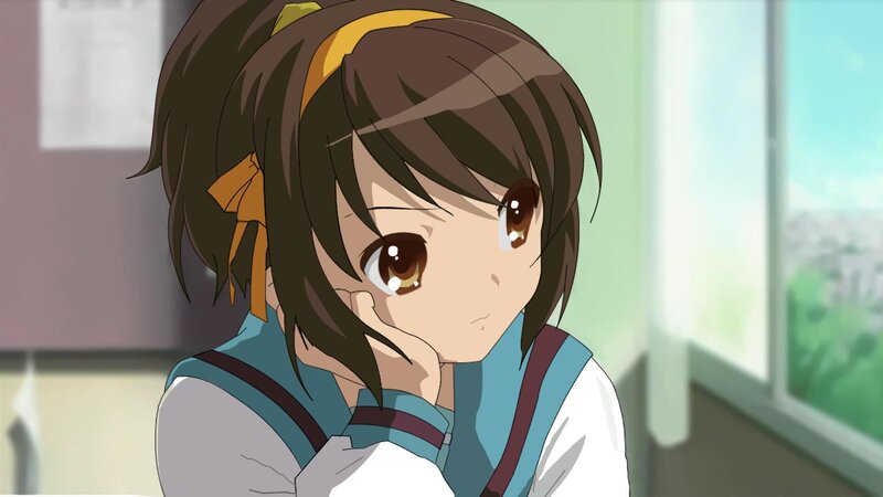 Anime Girl with Brown Hair — Calm, Afternoon