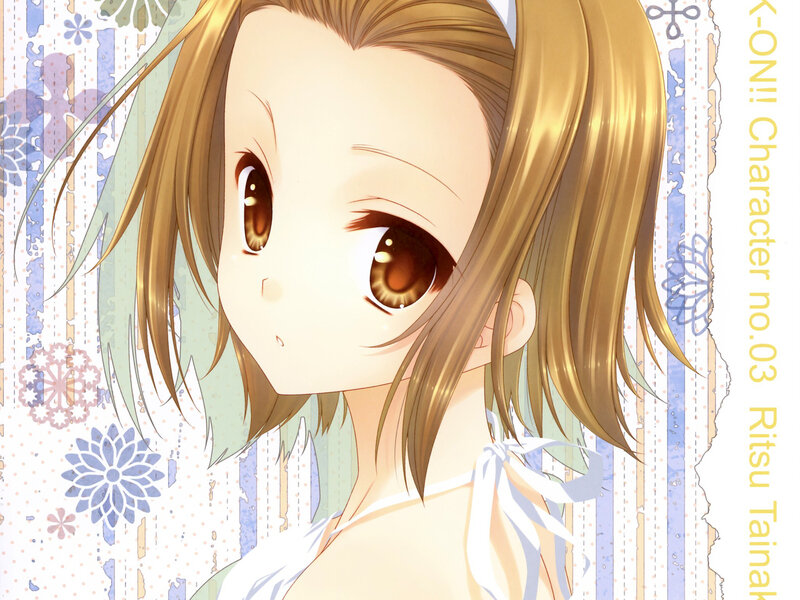 Anime Girl with Brown Hair — Calm, Eyes