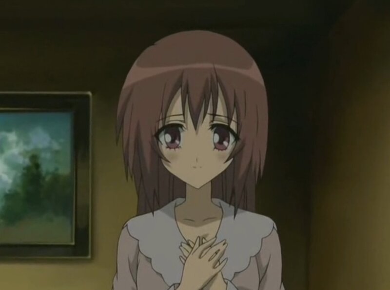Anime Girl with Brown Hair — Calm, Painting