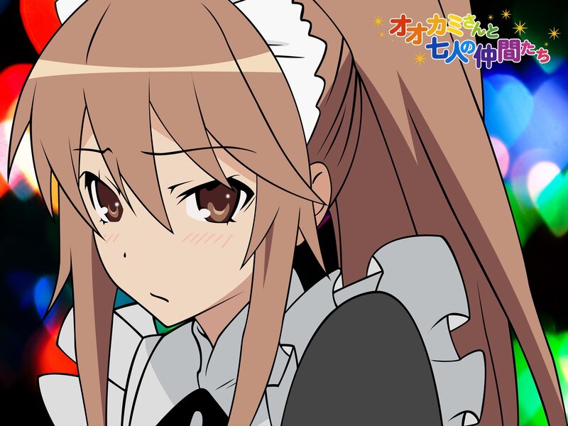 Anime Girl with Brown Hair — Dramatic, Anime Character, Text Overlay