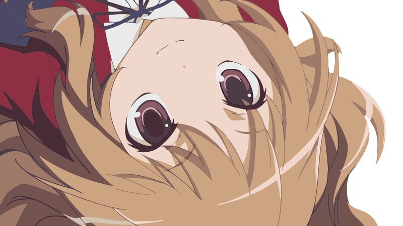 Anime Girl with Brown Hair — Dramatic, Eyes