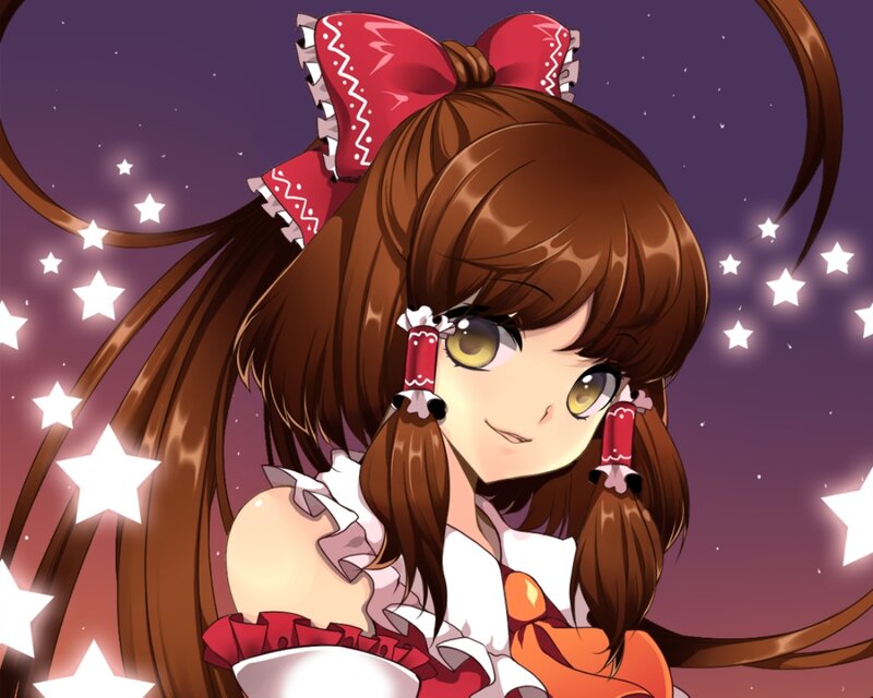 Anime Girl with Brown Hair — Dreamy, Night