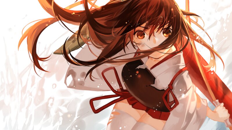 Anime Girl with Brown Hair — Dynamic