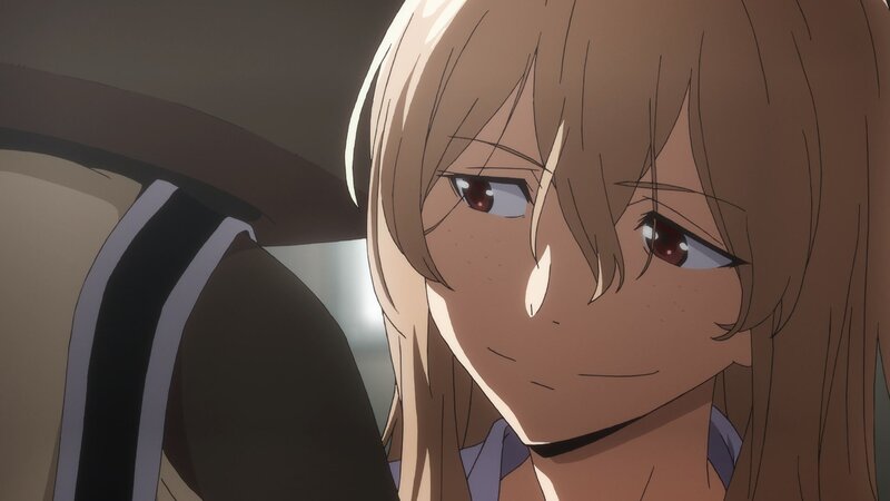 Anime Girl with Brown Hair — Melancholic, Tear