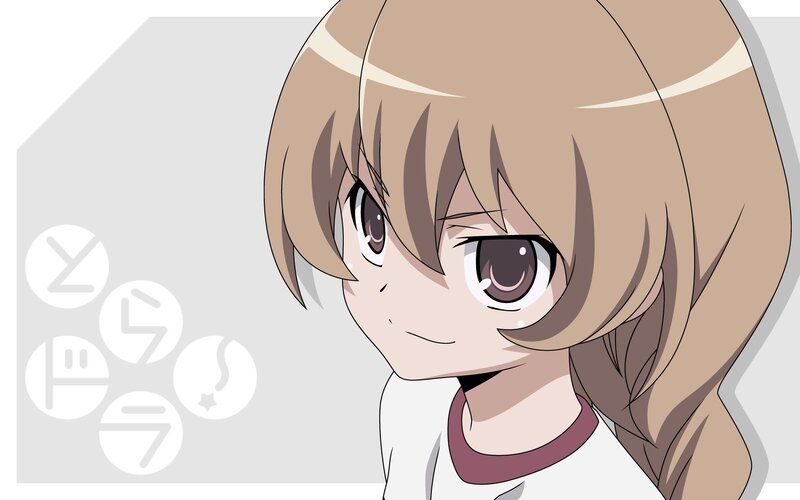 Anime Girl with Brown Hair — Neutral, Braided Hair