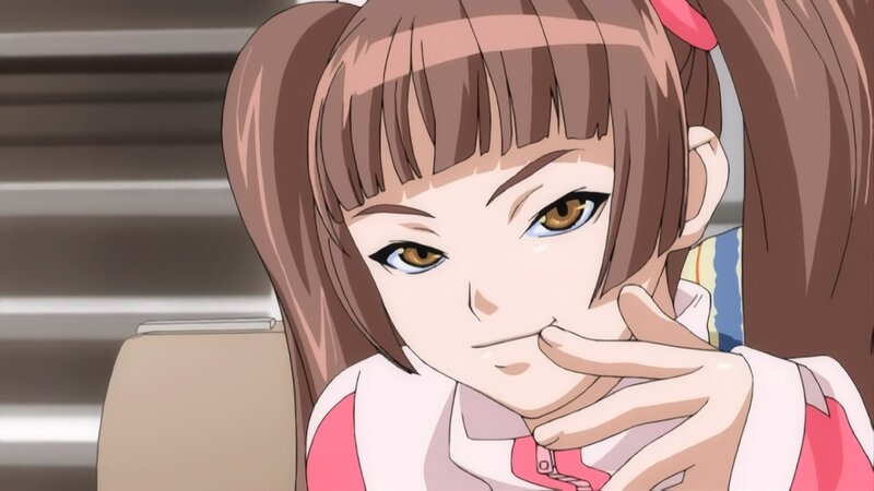 Anime Girl with Brown Hair — Neutral, Eyes, Hand