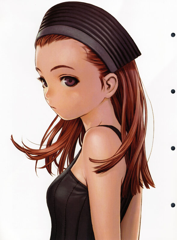 Anime Girl with Brown Hair — Neutral, Manga, Headband