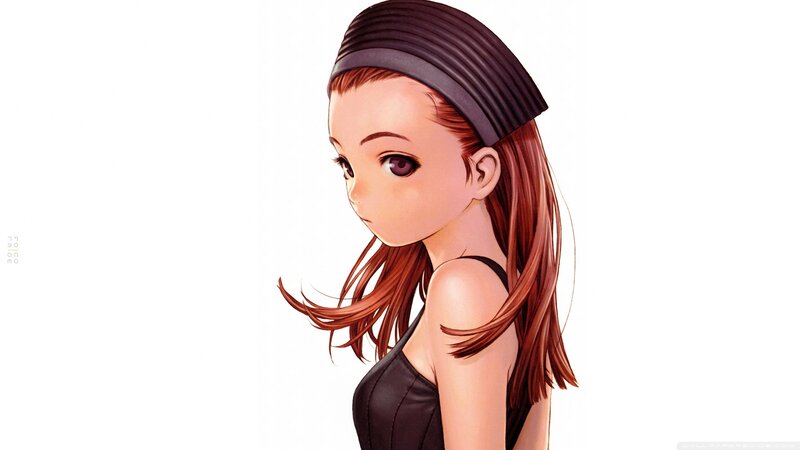 Anime Girl with Brown Hair — Neutral, Manga