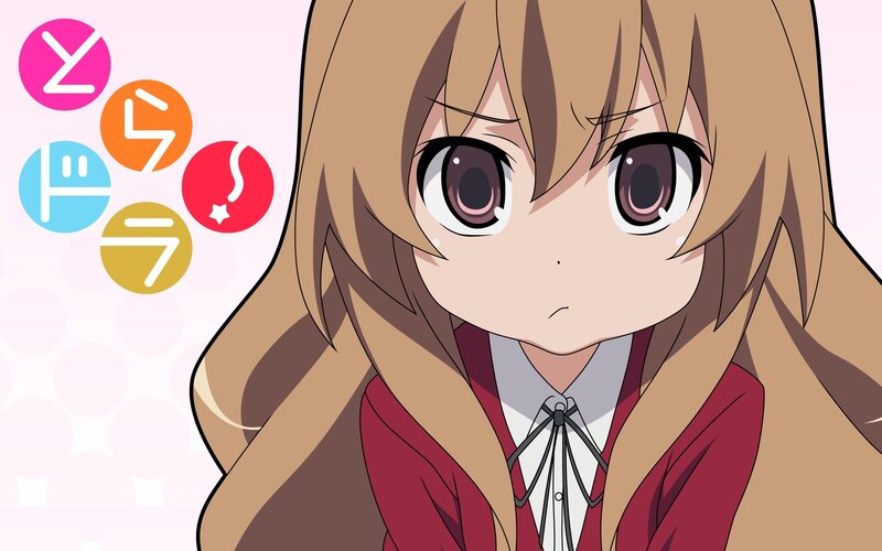 Anime Girl with Brown Hair — Neutral, School Uniform, Text Symbols