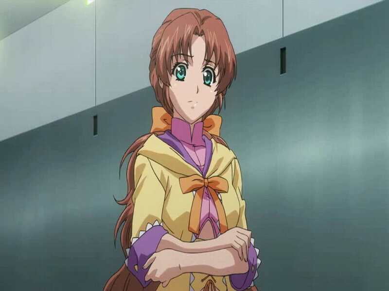 Anime Girl with Brown Hair — Neutral, Yellow Jacket