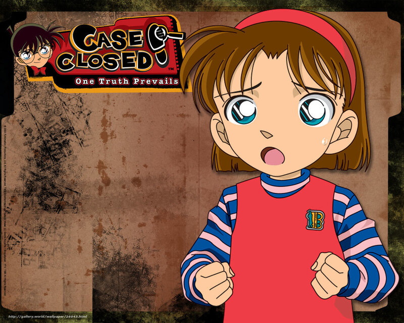 Anime Girl with Brown Hair — Red, Surprised, Logo