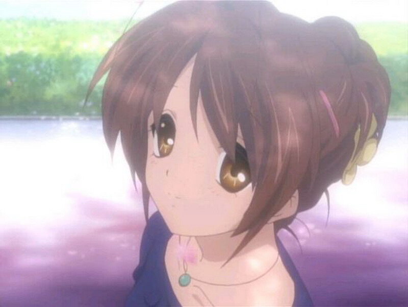 Anime Girl with Brown Hair — Serene, Afternoon