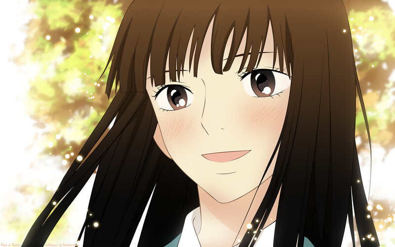 Anime Girl with Brown Hair — Serene, Autumn