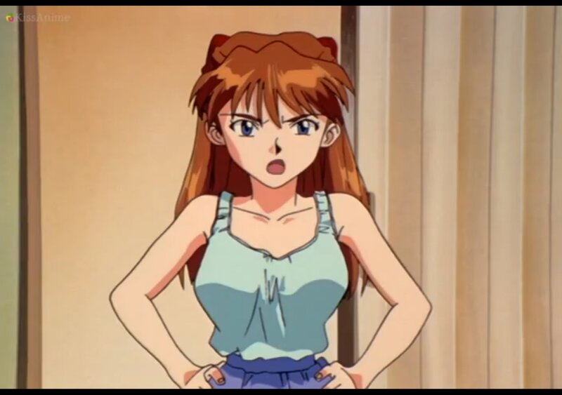 Anime Girl with Brown Hair — Surprised, Tank Top
