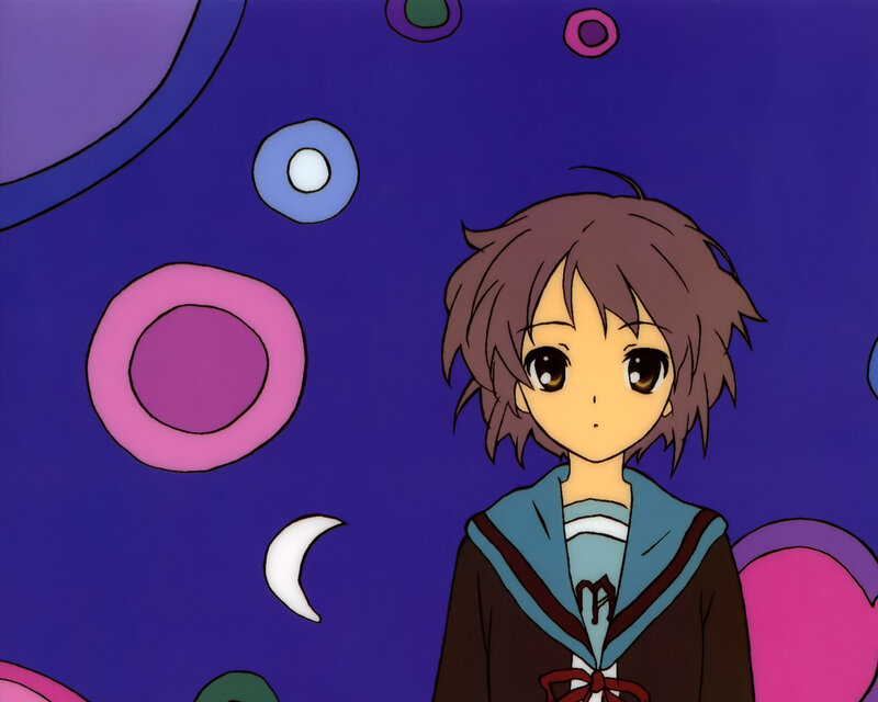anime girl with bubbles