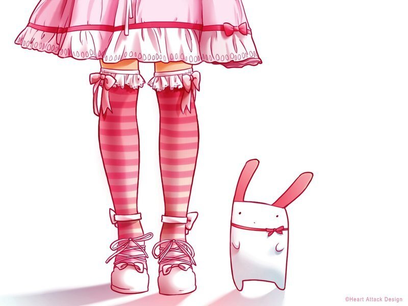 anime girl with bunny