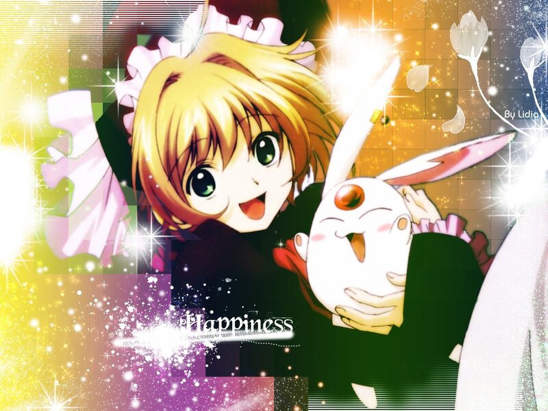 anime girl with bunny