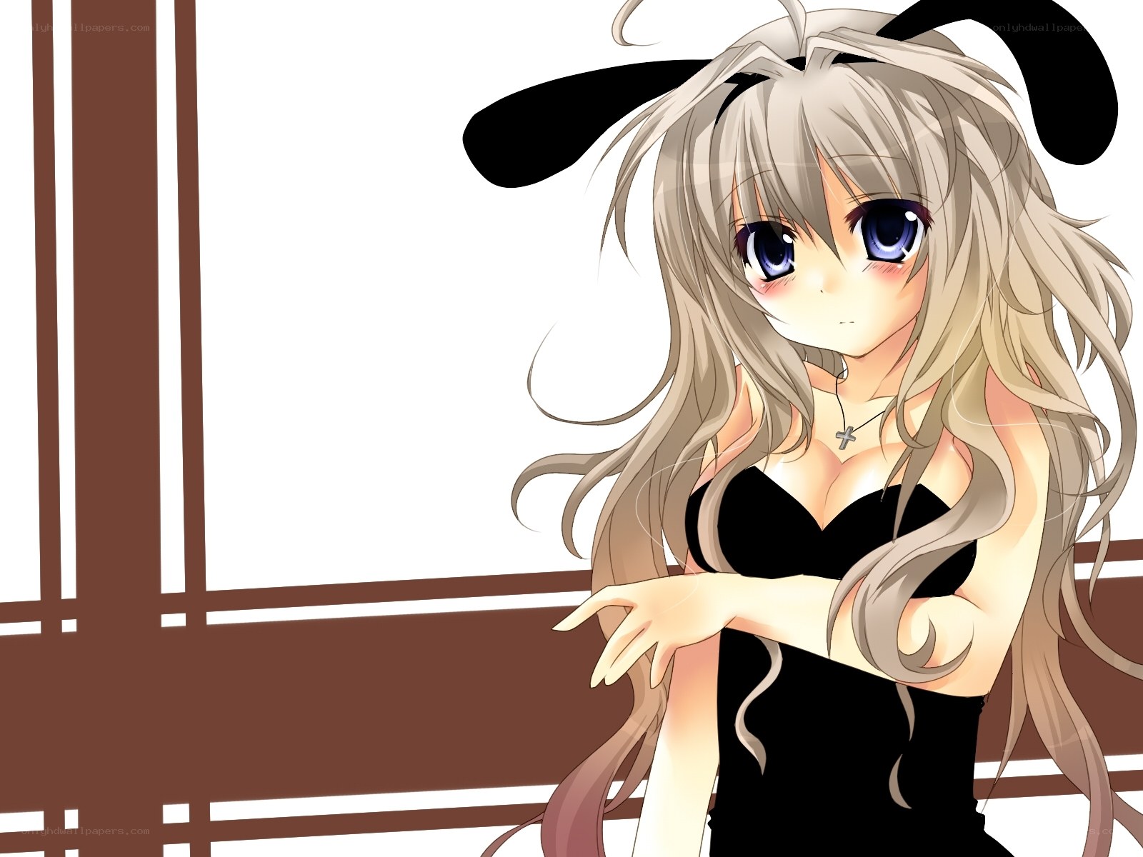 anime girl with bunny ears