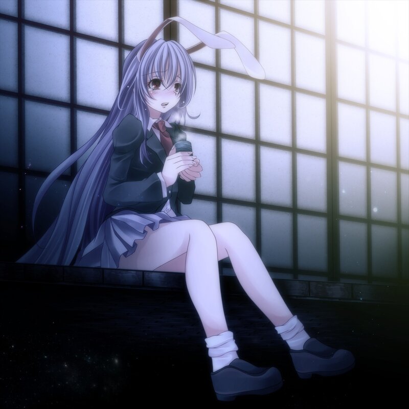 anime girl with bunny ears