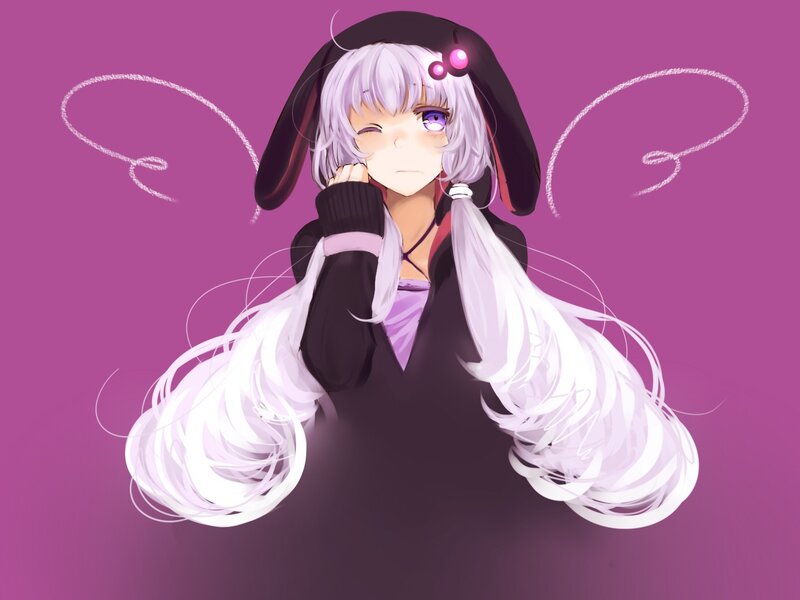 anime girl with bunny ears