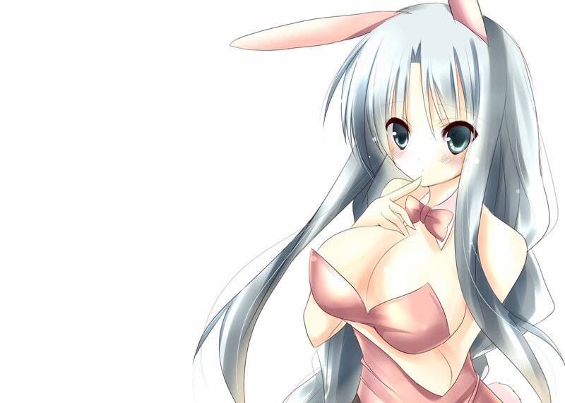 anime girl with bunny ears