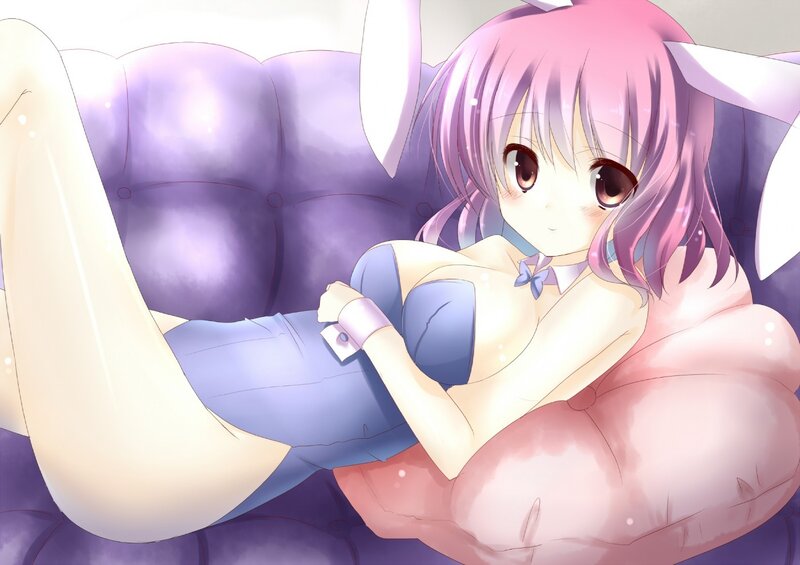 anime girl with bunny ears