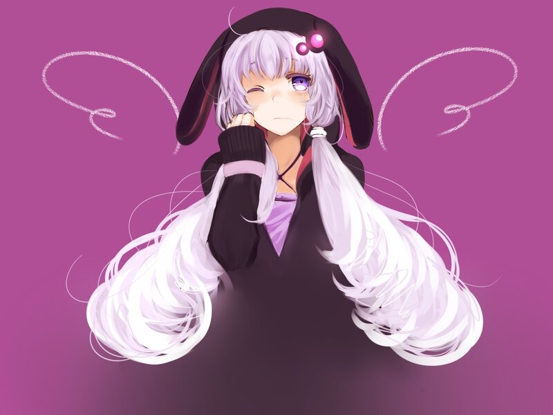 anime girl with bunny ears