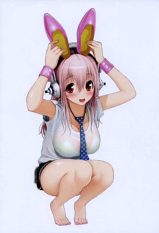 anime girl with bunny ears