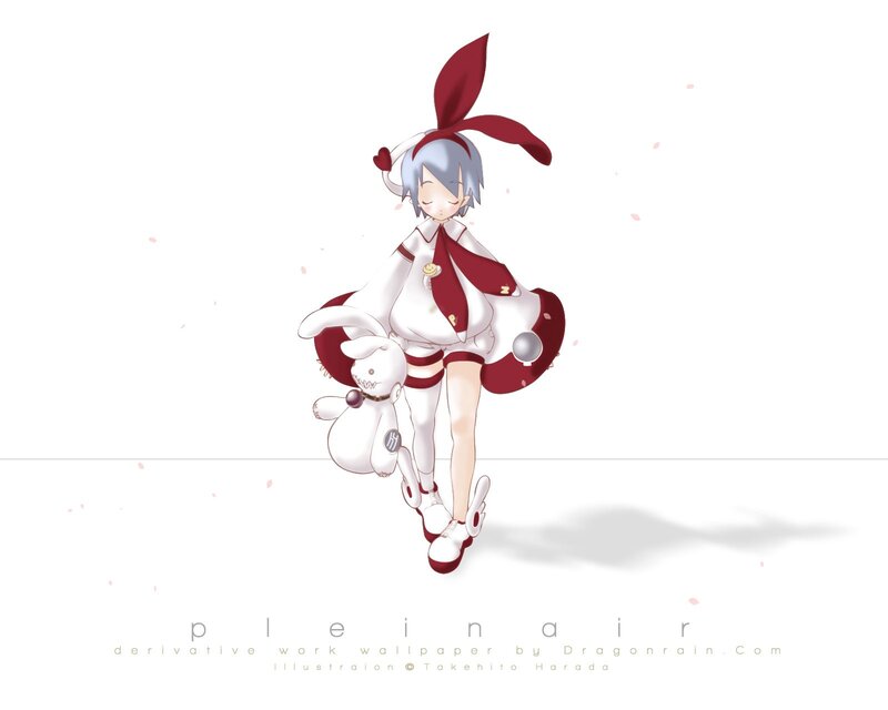 Anime girl with bunny ears
