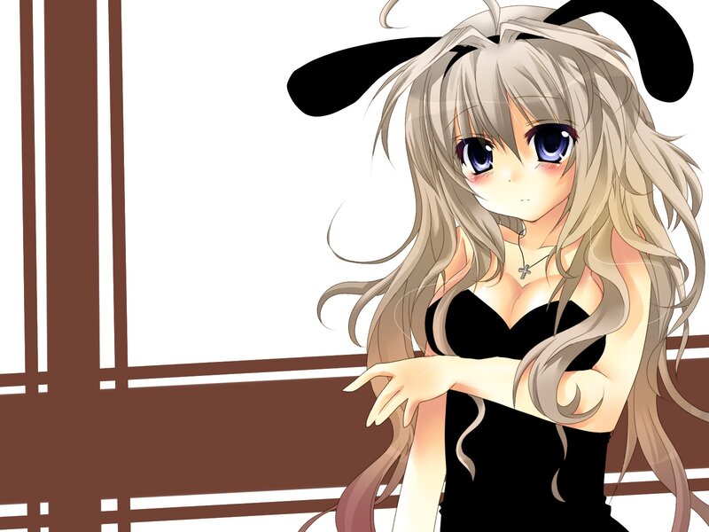 anime girl with bunny ears